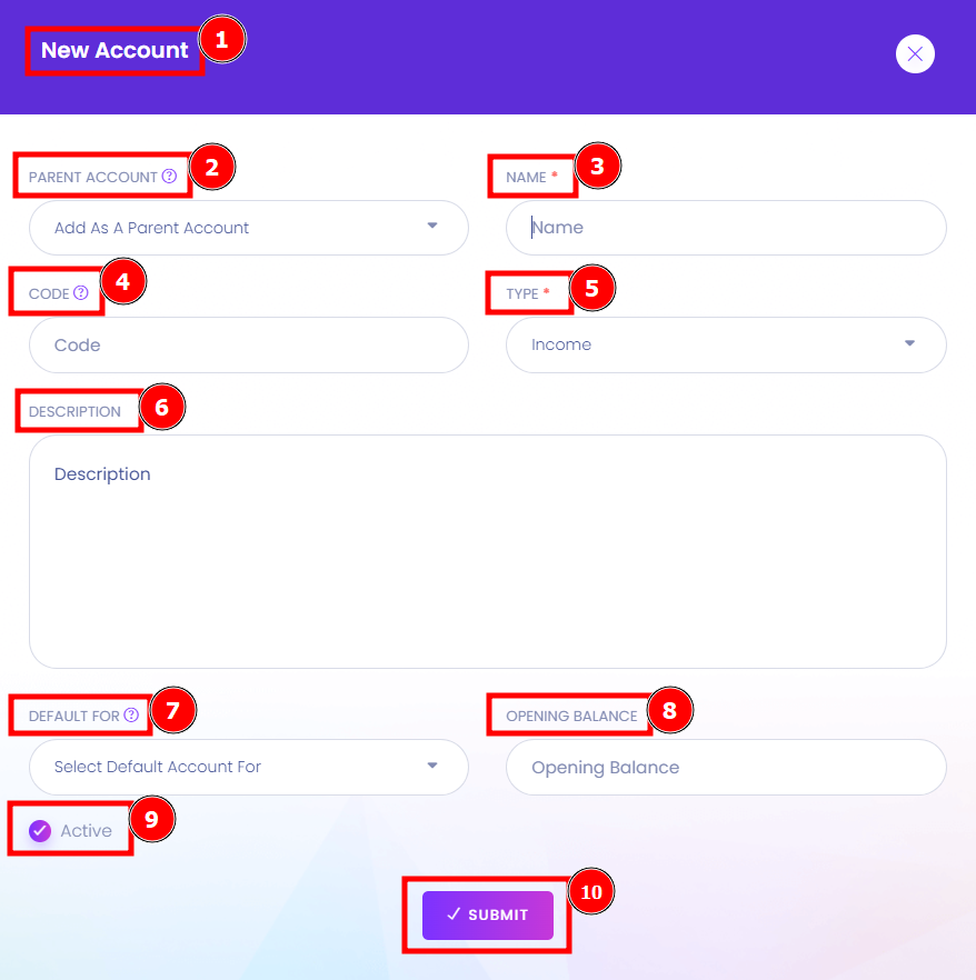 Chart Of Accounts Aorasoft HelpDesk